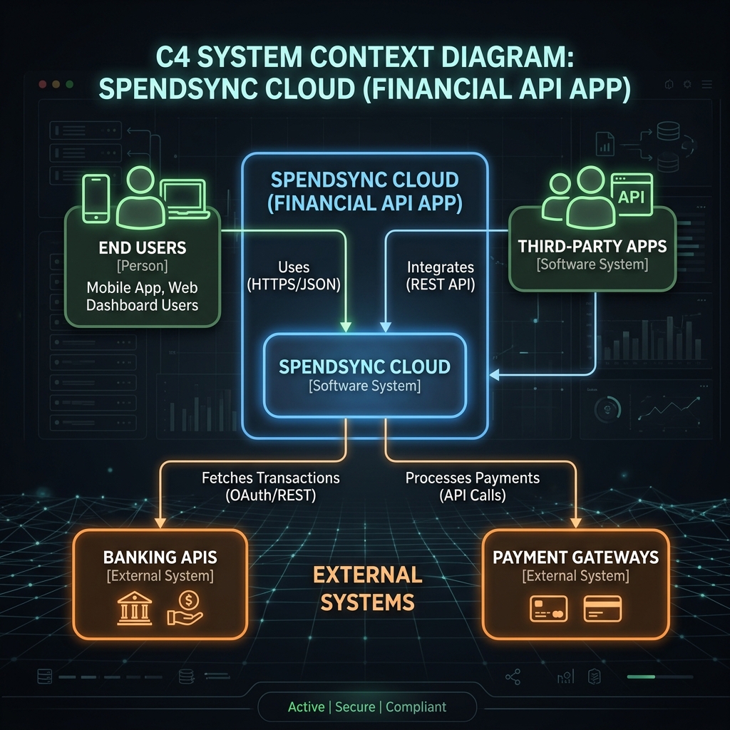 SpendSync 3-Tier Architektur – Presentation, Business, Data Access Layer