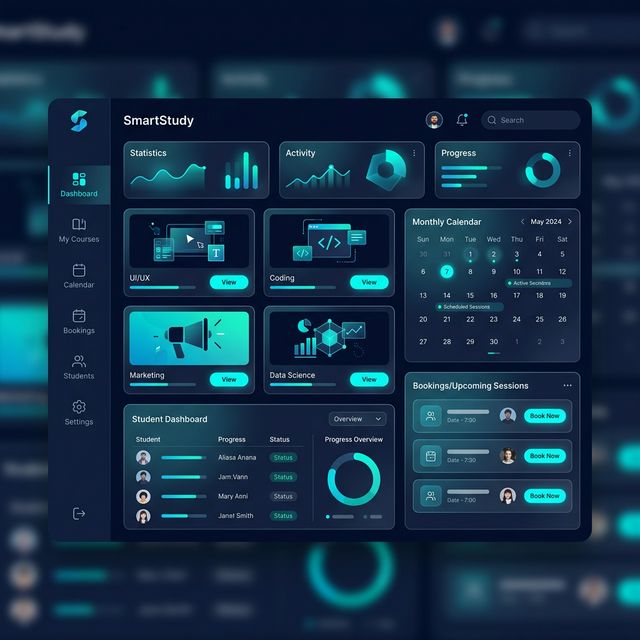 SmartStudy Kurs-Planner – Full-Stack React & Node.js Kursverwaltung mit Buchungssystem