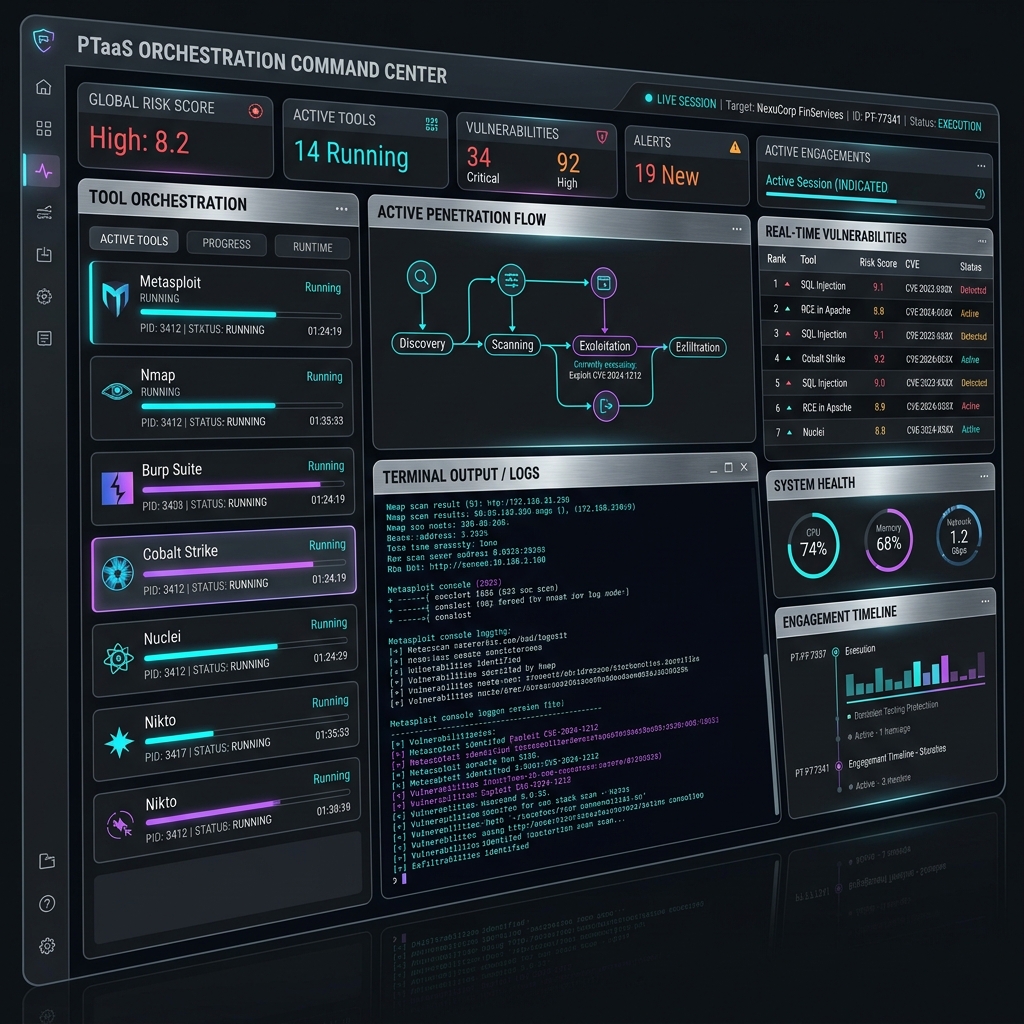 WhiteHack Server - Cyber Security PTaaS Dashboard